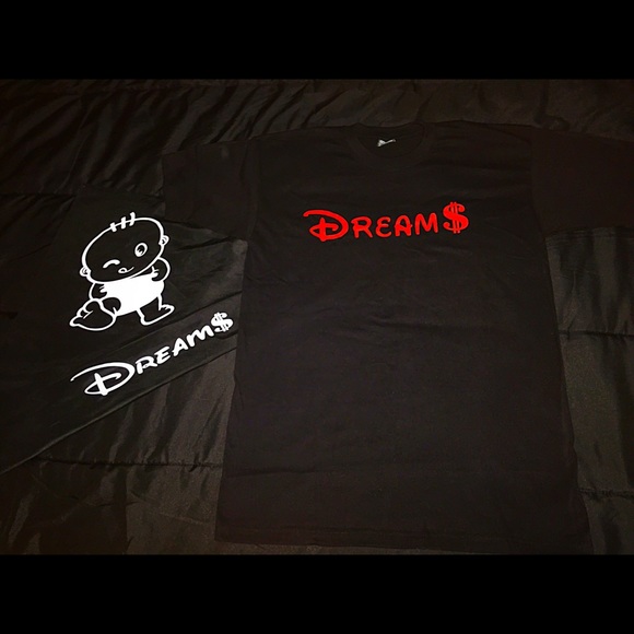 Customized Filthy Dreams crew neck T-shirt black - Picture 1 of 1